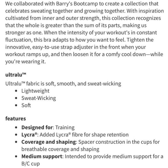 Lululemon Adapt the Strap Bra *lululemon X Barrys in Black - Picture 5 of 5